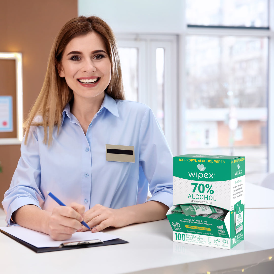 70% IPA Alcohol Wipes – Single Sachet | 100ct Dispenser Box - product_type by Wipex Co. - Available at wipex-natural-wipes.myshopify.com