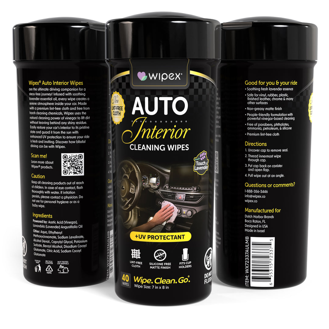 Wipex® Lavender Auto Cleaning Wipes 40ct | Car Wipes