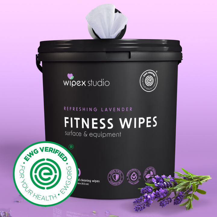 Wipex 400 Yoga Mat Wipes | Natural | Plant-based | For Fitness & Yoga Gear, Chiropractic, Massage Tables