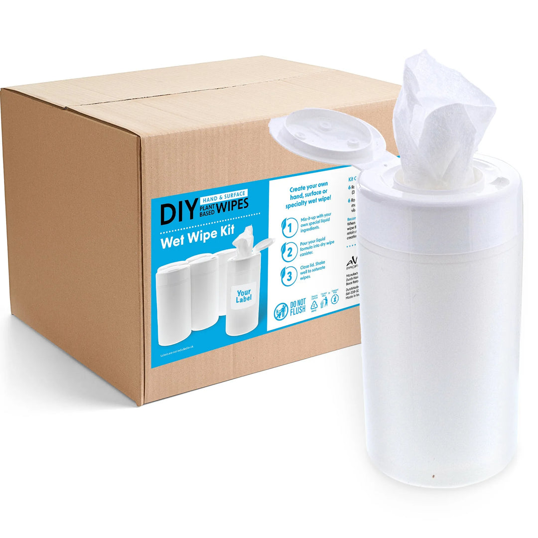 DIY 100% Plant-Based Dry Wipes Kit – Create Your Own Eco-Friendly Cleaning Wipes in Canisters -  by Wipex Co. - Available at wipex-natural-wipes.myshopify.com