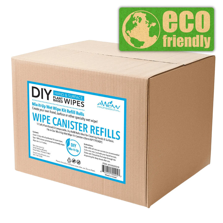 DIY Compostable Wipe Rolls | 100% Plant-Based Dry Wipes for Custom Cleaning Solutions -  by Wipex Co. - Available at wipex-natural-wipes.myshopify.com