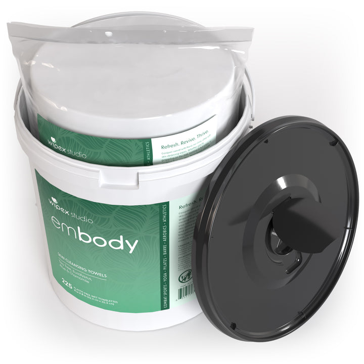 Embody® Cleaning Wipes Bundle - 225ct Eco Body Wipes & Natural Body Wipes 225ct Bucket Refill Roll