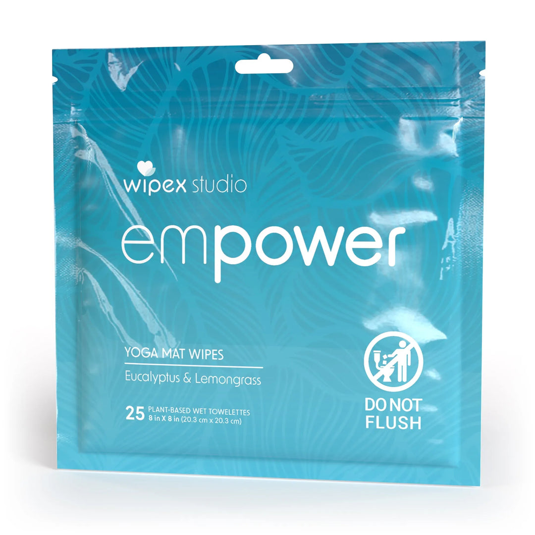 Empower® Yoga Mat Wipes – Instant Refresh After Movement | 25ct Travel Pack -  by Wipex Co. - Available at wipex-natural-wipes.myshopify.com