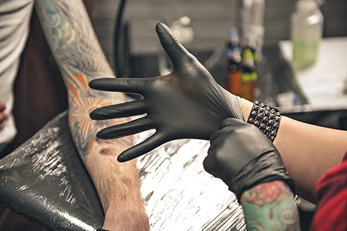 HandCare Black Nitrile Gloves - Exam Grade, Powder Free (6 Mil) - product_type by Gloves.com - Available at wipex-natural-wipes.myshopify.com