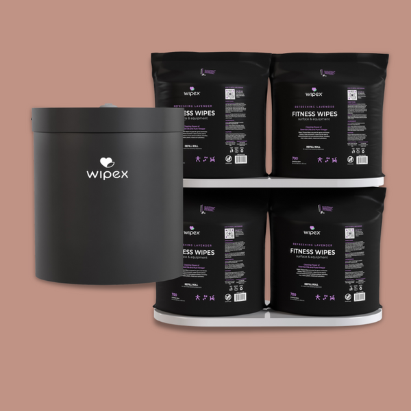 4-Pack + Wall Dispenser (Steel)