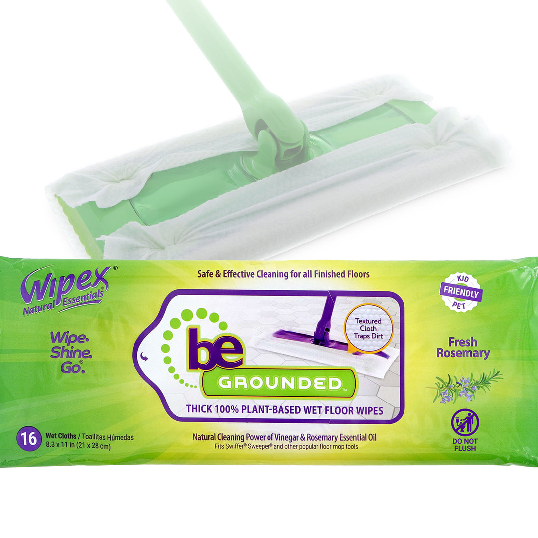 Natural Floor Cleaning Pads | Plant-Based Floor Wipes with Rosemary
