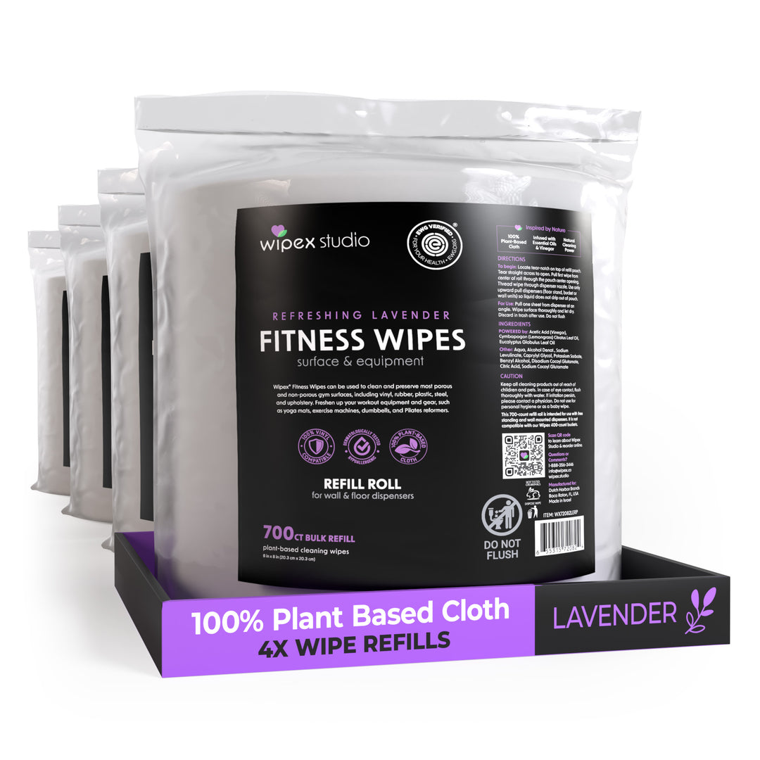Wipex 700 Plant-Based Gym Wipes Bulk Refill Roll | Natural Fitness Equipment Wipes