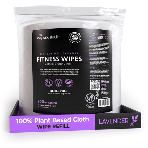 Wipex 700 Plant-Based Gym Wipes Bulk Refill Roll | Natural Fitness Equipment Wipes