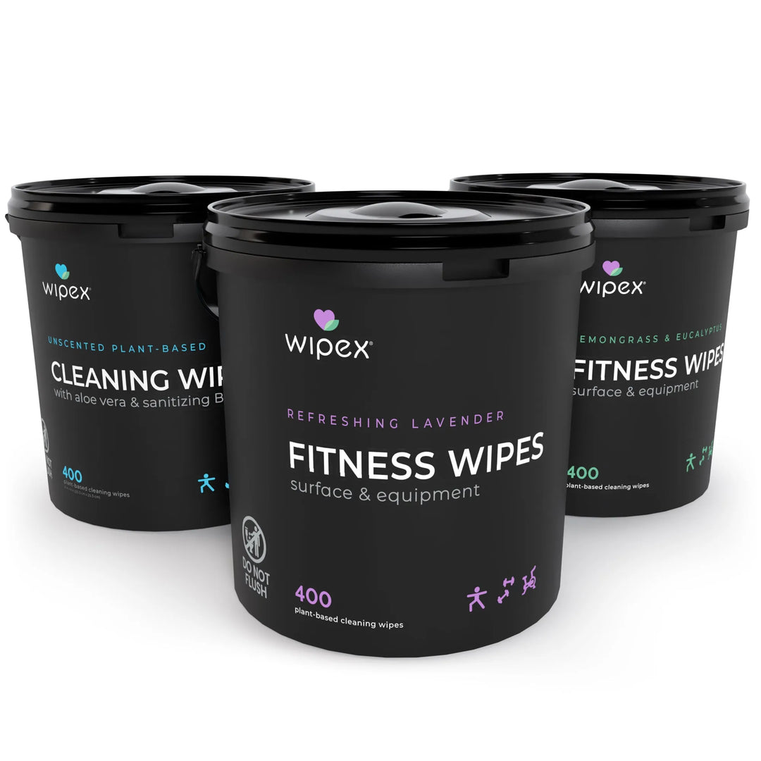 Wipex 400 Yoga Mat Wipes | Natural | Plant-based | For Fitness & Yoga Gear, Chiropractic, Massage Tables -  by Wipex Co. - Available at wipex-natural-wipes.myshopify.com