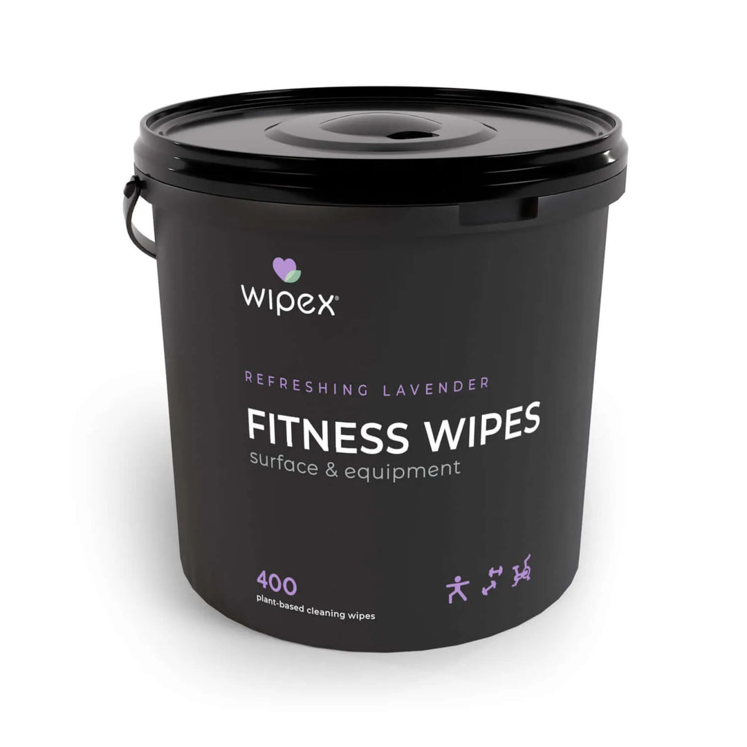 Wipex 400ct Natural Gym Wipes for Fitness Equipment | Portable Dispensing Bucket or Refill | Plant-Based -  by Wipex Co. - Available at wipex-natural-wipes.myshopify.com
