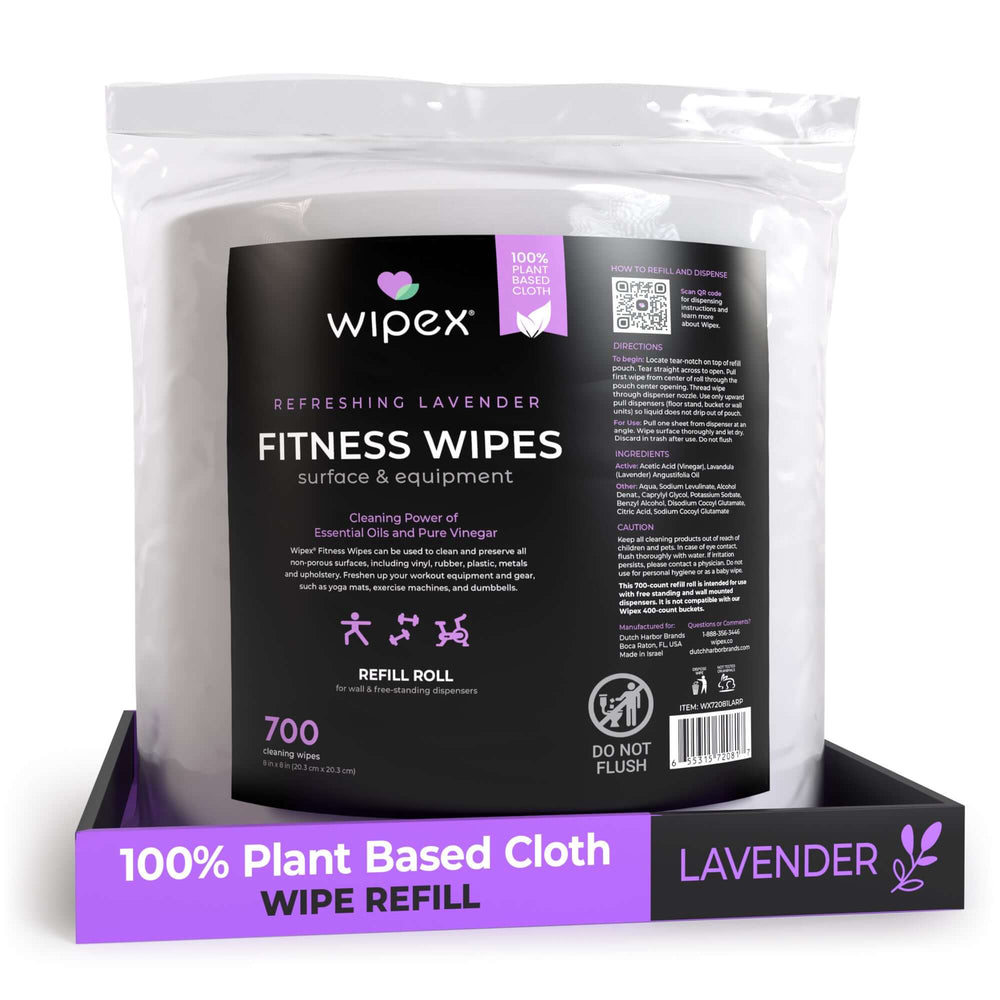 Wipex 700 Plant-Based Gym Wipes Bulk Refill Roll | Natural Fitness Equipment Wipes - product_type by Wipex Co. - Available at wipex-natural-wipes.myshopify.com