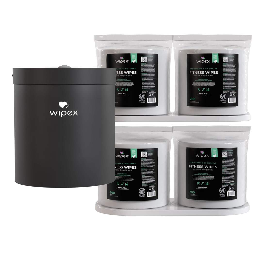 Wipex 700 Plant-Based Gym Wipes Bulk Refill Roll | Natural Fitness Equipment Wipes - product_type by Wipex Co. - Available at wipex-natural-wipes.myshopify.com