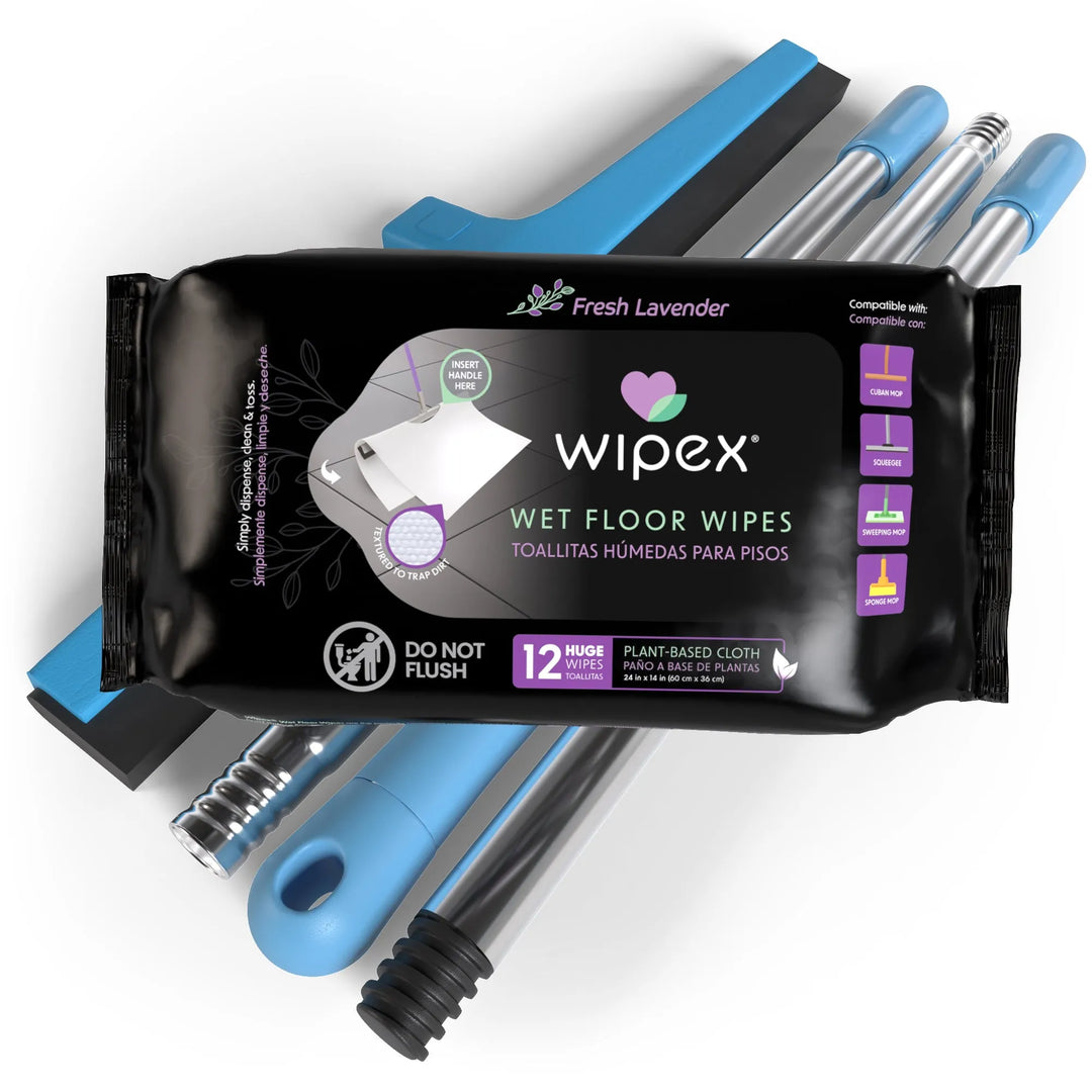 Wipex Earth-Friendly XL Wet Mop Wipes | Ultimate Plastic-Free Floor Cleaning Pads -  by Wipex Co. - Available at wipex-natural-wipes.myshopify.com