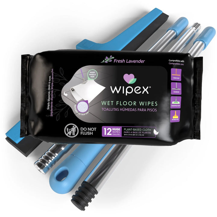 Wipex Earth-Friendly XL Wet Mop Wipes | Ultimate Plastic-Free Floor Cleaning Pads -  by Wipex Co. - Available at wipex-natural-wipes.myshopify.com