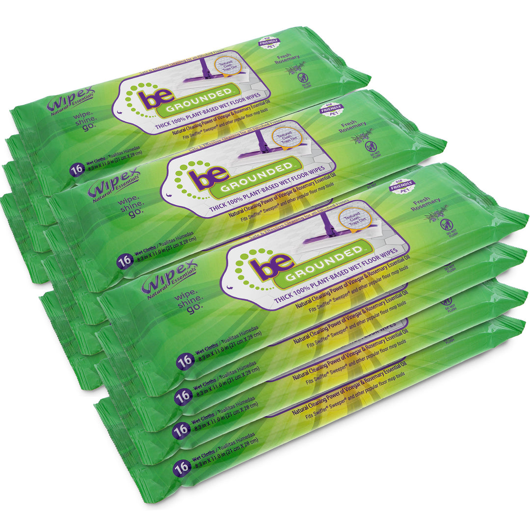 Natural Floor Cleaning Pads | Plant-Based Floor Wipes with Rosemary