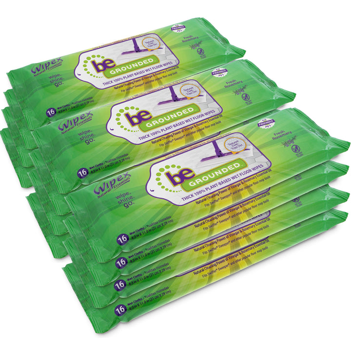 Natural Floor Cleaning Pads | Plant-Based Floor Wipes with Rosemary