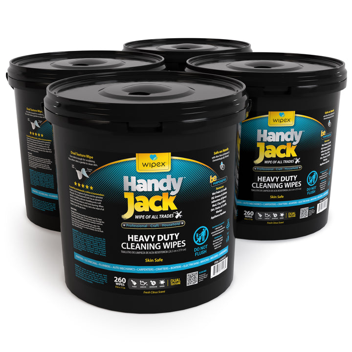 Wipex® Handy Jack® Heavy Duty Cleaning Wipes 260ct | Bulk Value Bucket - product_type by Wipex Co. - Available at wipex-natural-wipes.myshopify.com