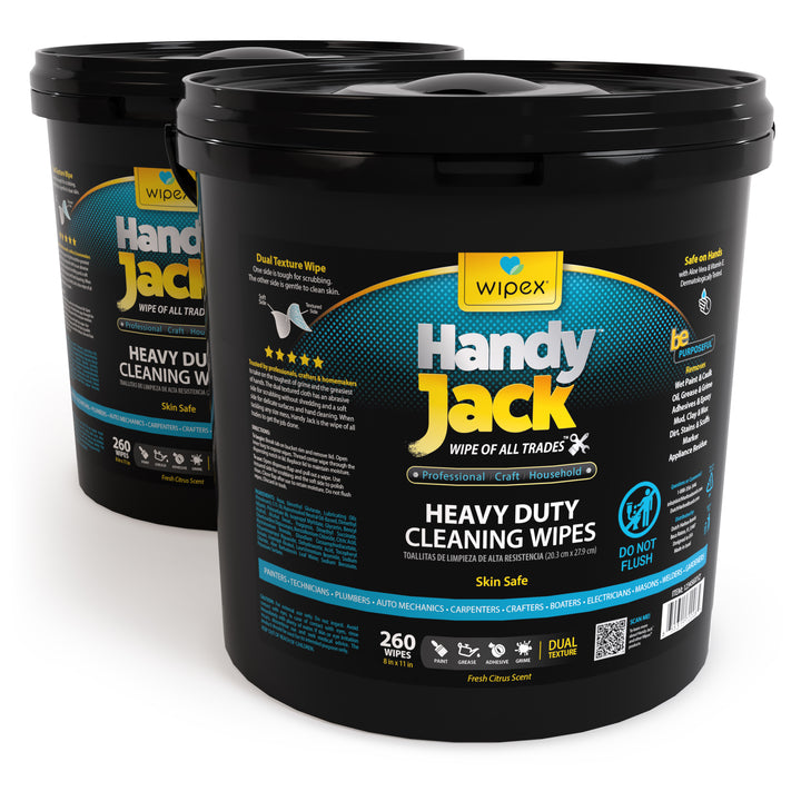 Wipex® Handy Jack® Heavy Duty Cleaning Wipes 260ct | Bulk Value Bucket - product_type by Wipex Co. - Available at wipex-natural-wipes.myshopify.com