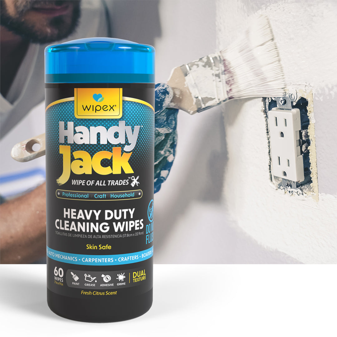 Wipex® Handy Jack® Heavy Duty Cleaning Wipes 60ct Canister Dummy - product_type by Wipex Co. - Available at wipex-natural-wipes.myshopify.com