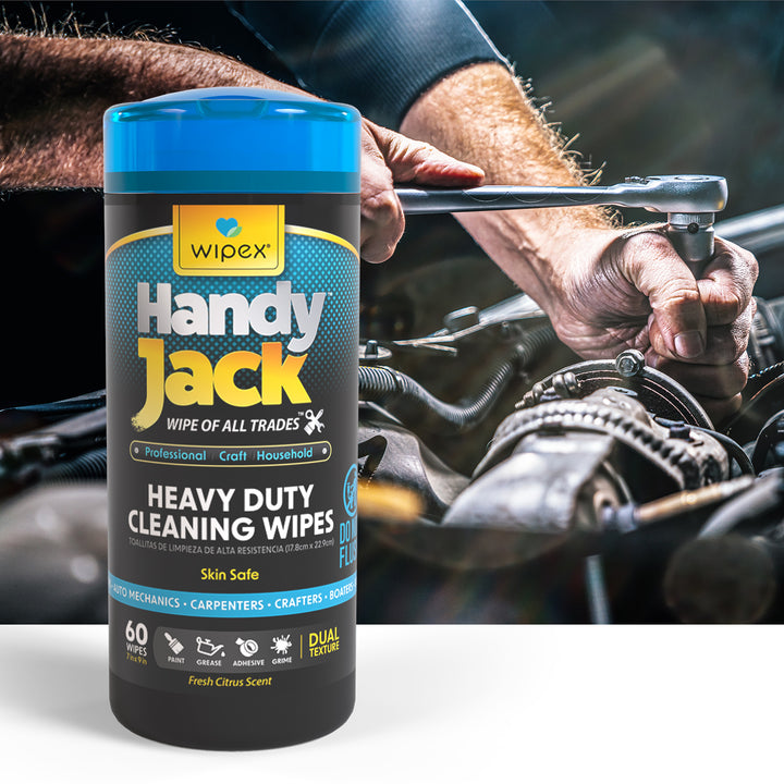 Wipex® Handy Jack® Heavy Duty Cleaning Wipes 60ct Canister Dummy - product_type by Wipex Co. - Available at wipex-natural-wipes.myshopify.com