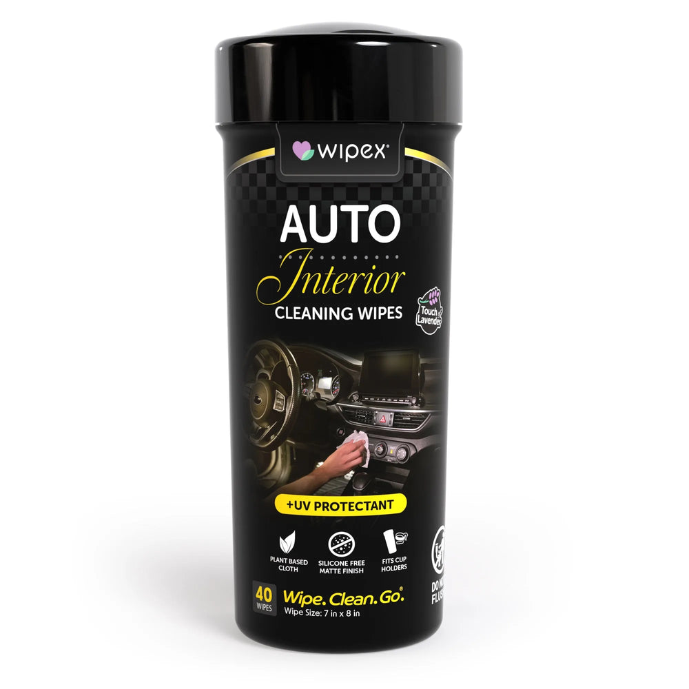 Wipex® Lavender Auto Cleaning Wipes | Plastic-Free Natural Car Wipes -  by Wipex Co. - Available at wipex-natural-wipes.myshopify.com