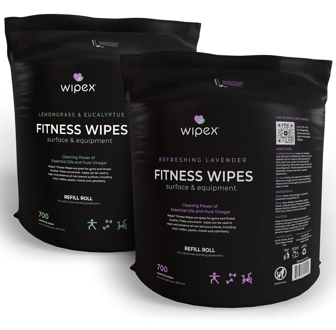 Wipex Natural Fitness Equipment Wipes 700ct Bulk Gym Refill Roll -  by Wipex Co. - Available at wipex-natural-wipes.myshopify.com
