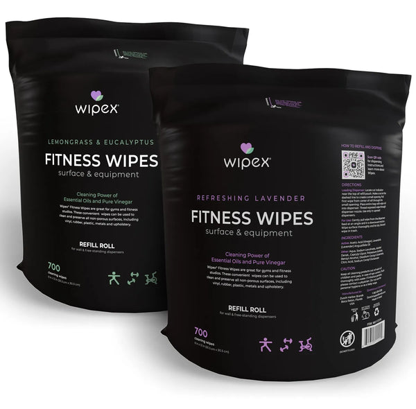 Wipex 700ct bulk gym wipe refill roll