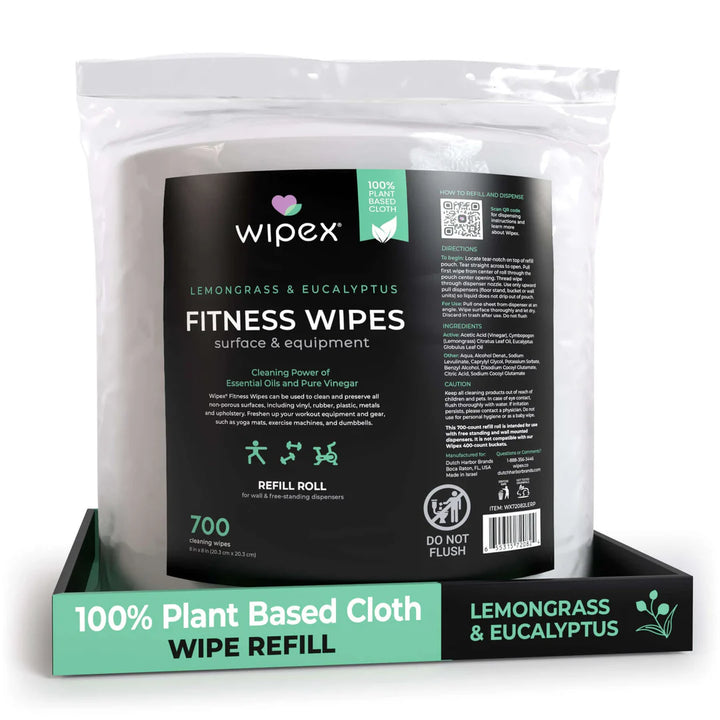 Wipex Natural Fitness Equipment Wipes 700ct Bulk Gym Refill Roll - product_type by Wipex Co. - Available at wipex-natural-wipes.myshopify.com