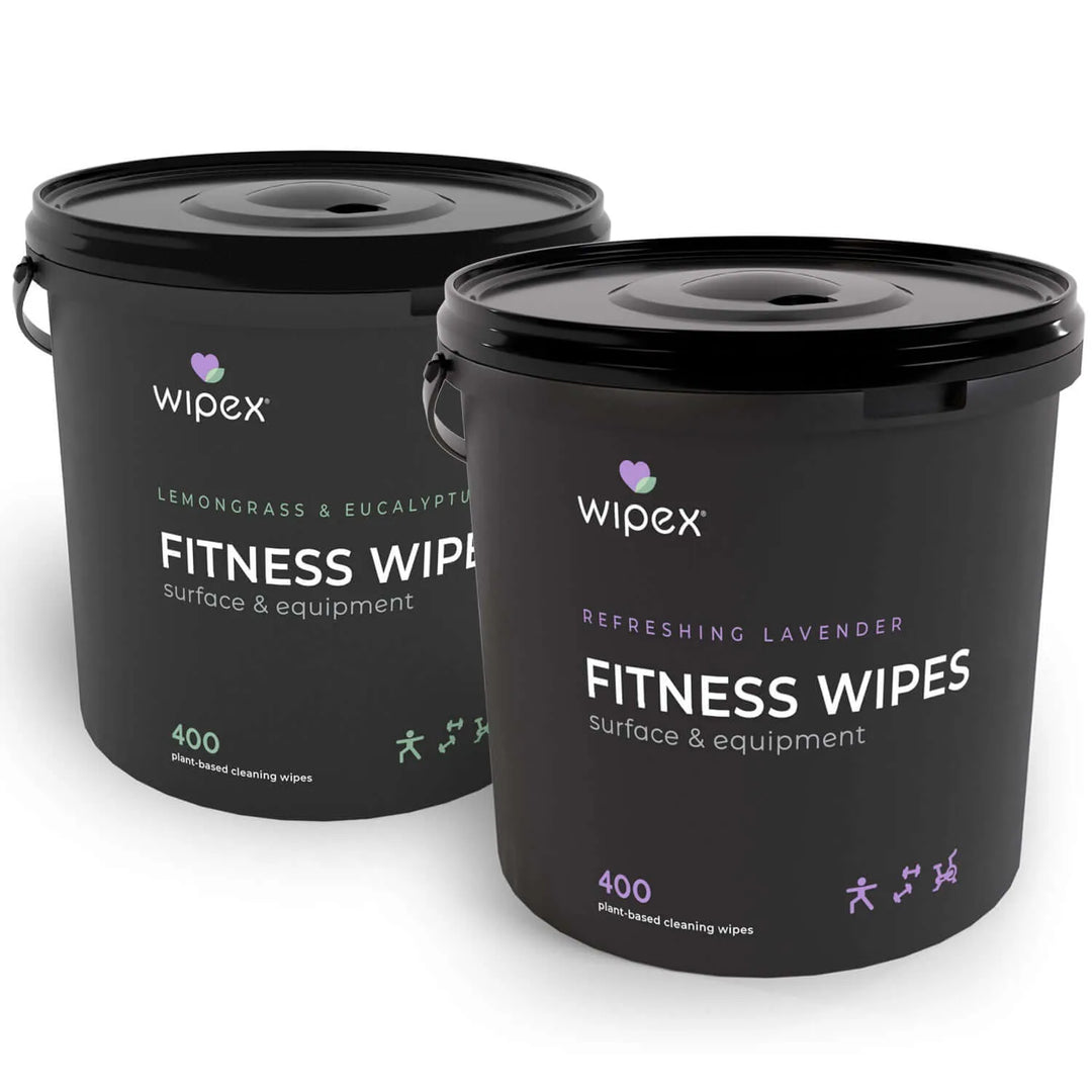 Wipex Natural Gym Wipes Starter Bundle | Dispenser Bucket with Refill | Plant-Based Wipes for Fitness Equipment -  by Wipex Co. - Available at wipex-natural-wipes.myshopify.com