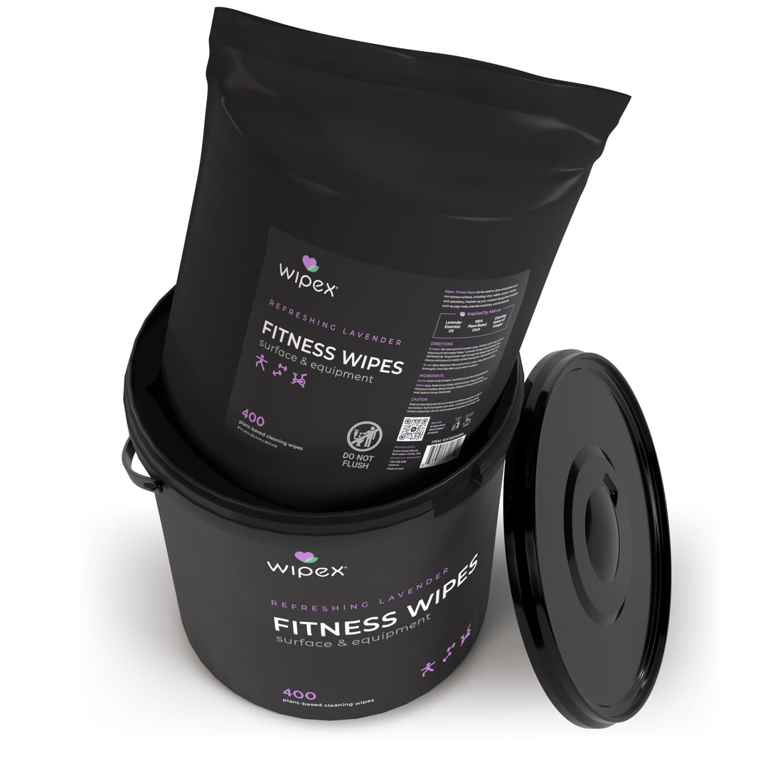 Wipex Natural Gym Wipes Starter Bundle | Dispenser Bucket with Refill | Plant-Based Wipes for Fitness Equipment - product_type by Wipex Co. - Available at wipex-natural-wipes.myshopify.com