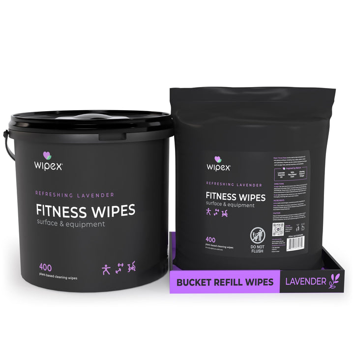Wipex Natural Gym Wipes Starter Bundle | Dispenser Bucket with Refill | Plant-Based Wipes for Fitness Equipment - product_type by Wipex Co. - Available at wipex-natural-wipes.myshopify.com