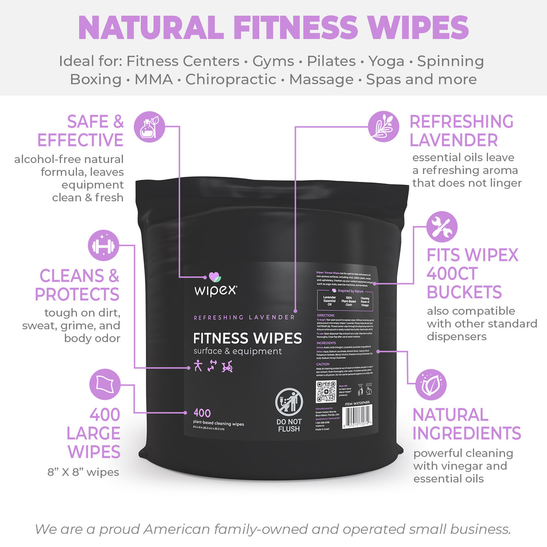 Wipex Natural Gym Wipes Starter Bundle | Dispenser Bucket with Refill | Plant-Based Wipes for Fitness Equipment - product_type by Wipex Co. - Available at wipex-natural-wipes.myshopify.com