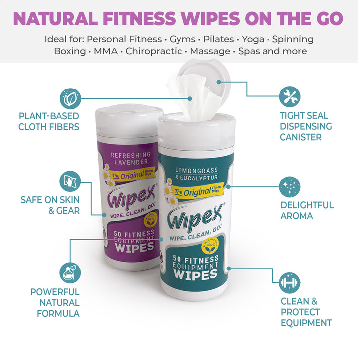 Wipex® Natural Yoga Mat Wipes | Soft, Plant-Based, Infused With Essential Oils - product_type by Wipex Co. - Available at wipex-natural-wipes.myshopify.com