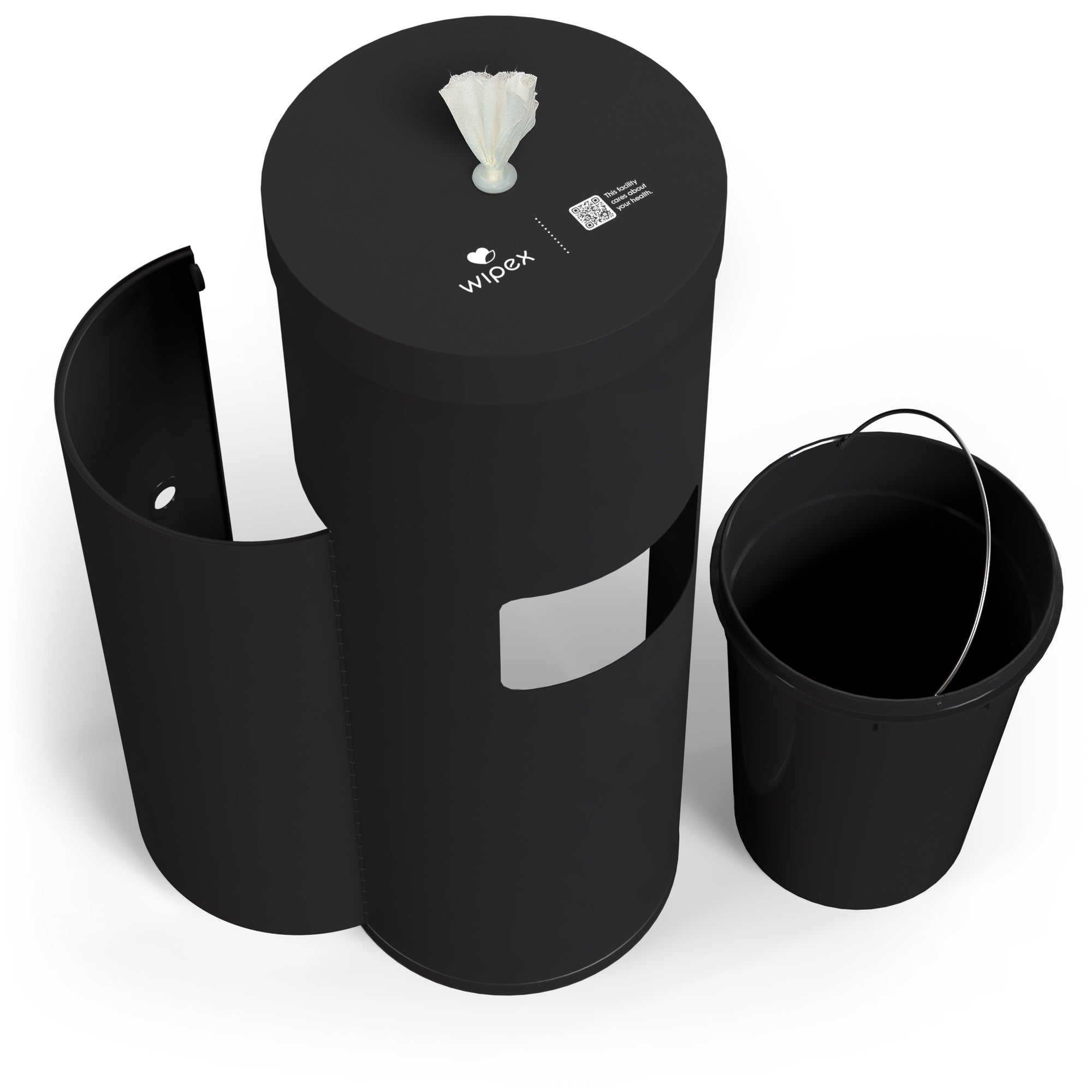 Stainless Steel Gym Wipes Dispenser | Free Standing & Durable