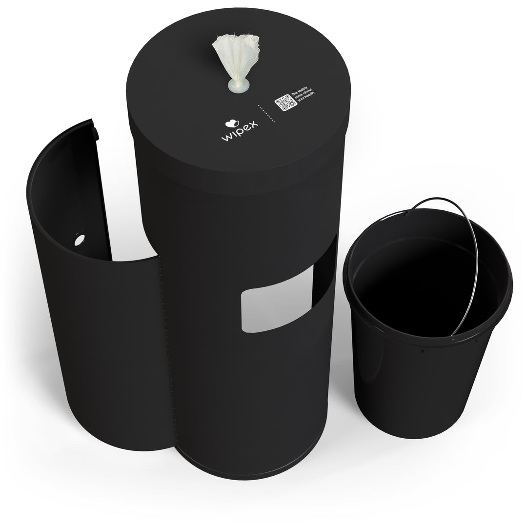 Wipex Premium Matte Floor Dispenser for Bulk Gym Wipes | Stainless Steel | Free Standing Model - product_type by Wipex Co. - Available at wipex-natural-wipes.myshopify.com