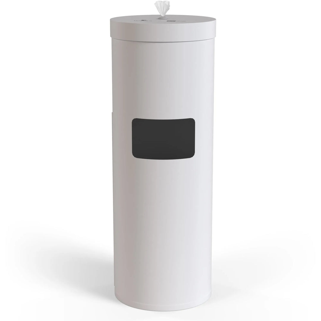 Wipex Premium Studio White Floor Dispenser for Bulk Gym Wipes | Stainless Steel | Free Standing Model -  by Wipex Co. - Available at wipex-natural-wipes.myshopify.com