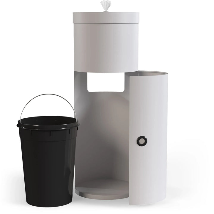 Wipex Premium Studio White Floor Dispenser for Bulk Gym Wipes | Stainless Steel | Free Standing Model -  by Wipex Co. - Available at wipex-natural-wipes.myshopify.com