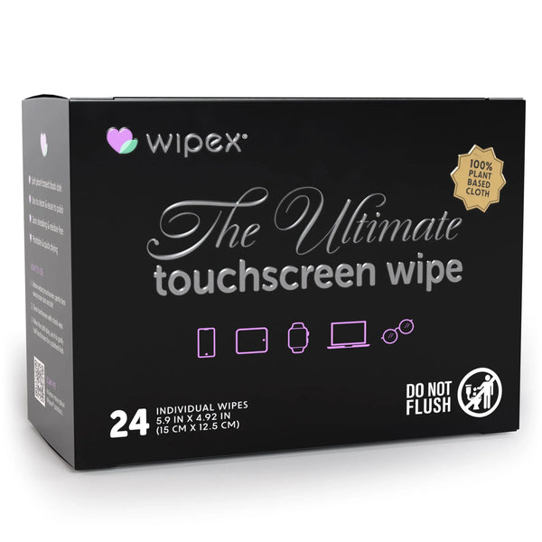 Wipex® Touchscreen Wipes – Plastic-free Screen Cleaning Wipes (24ct Box) -  by Wipex Co. - Available at wipex-natural-wipes.myshopify.com