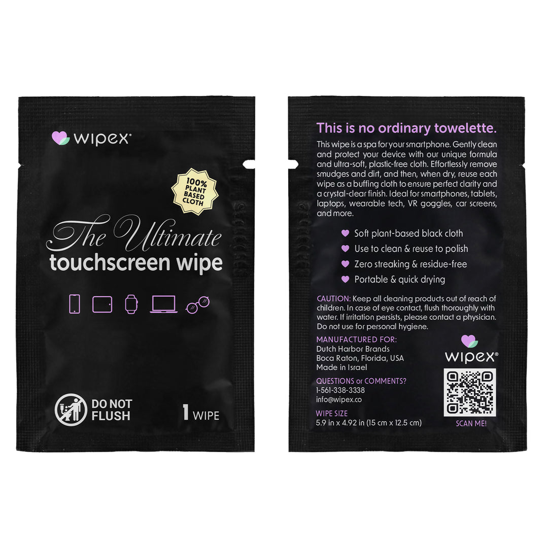 Wipex® Touchscreen Wipes – Plastic-free Screen Cleaning Wipes (24ct Box) - product_type by Wipex Co. - Available at wipex-natural-wipes.myshopify.com
