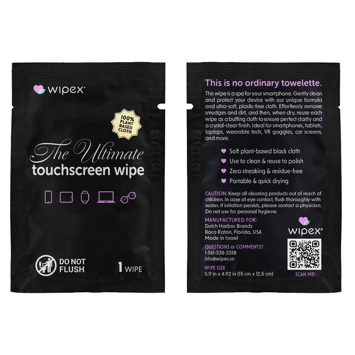 Wipex® Touchscreen Wipes – Plastic-free Screen Cleaning Wipes (24ct Box) - product_type by Wipex Co. - Available at wipex-natural-wipes.myshopify.com
