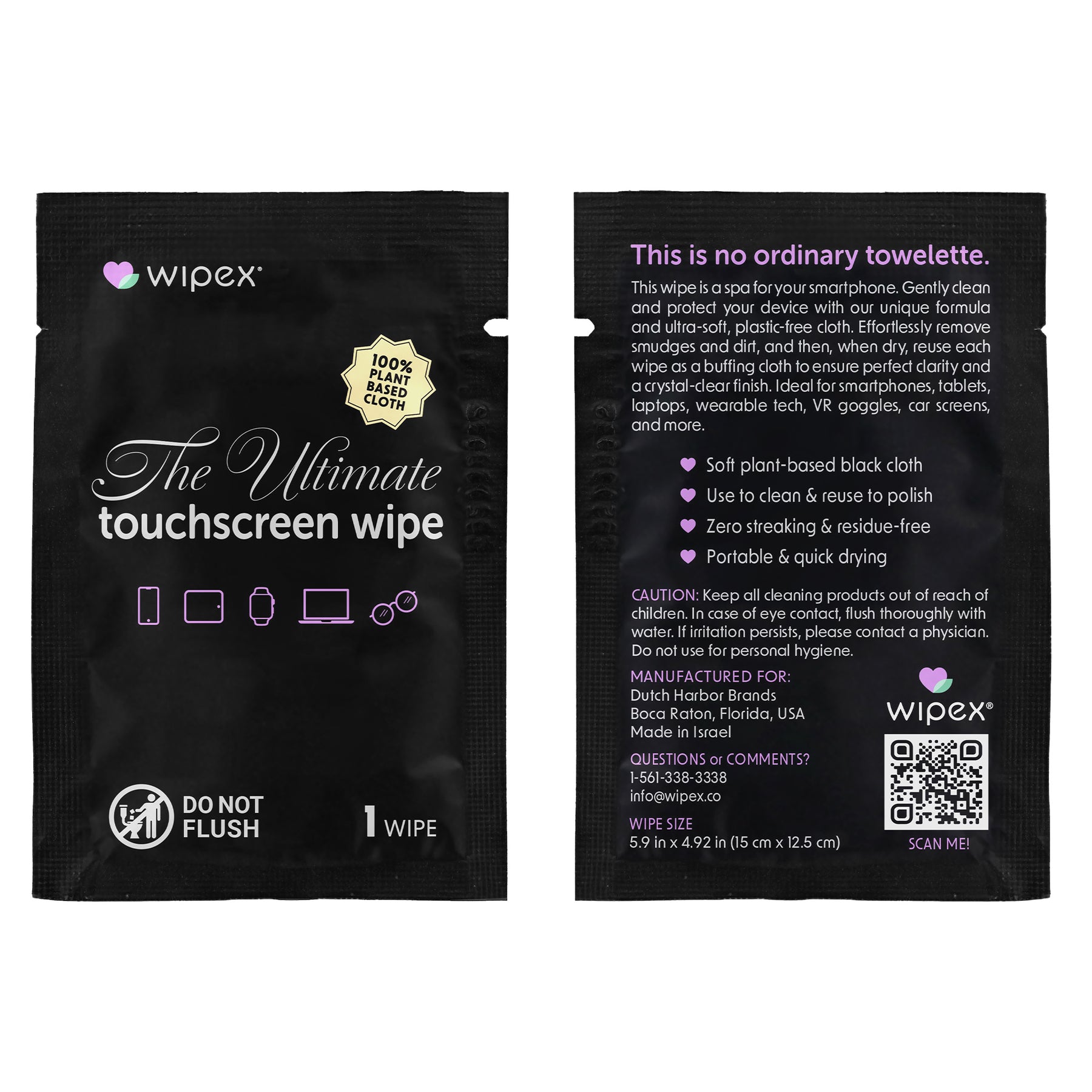 Wipex® Screen Wipes for Touchscreens – 24ct Travel Pack – Wipex Co.