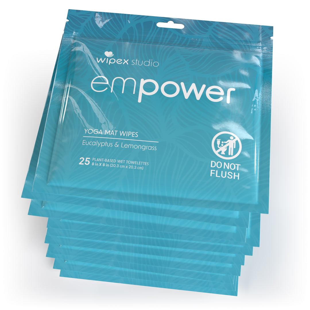 Empower® Yoga Mat Wipes – Instant Refresh After Movement | 25ct Travel Pack