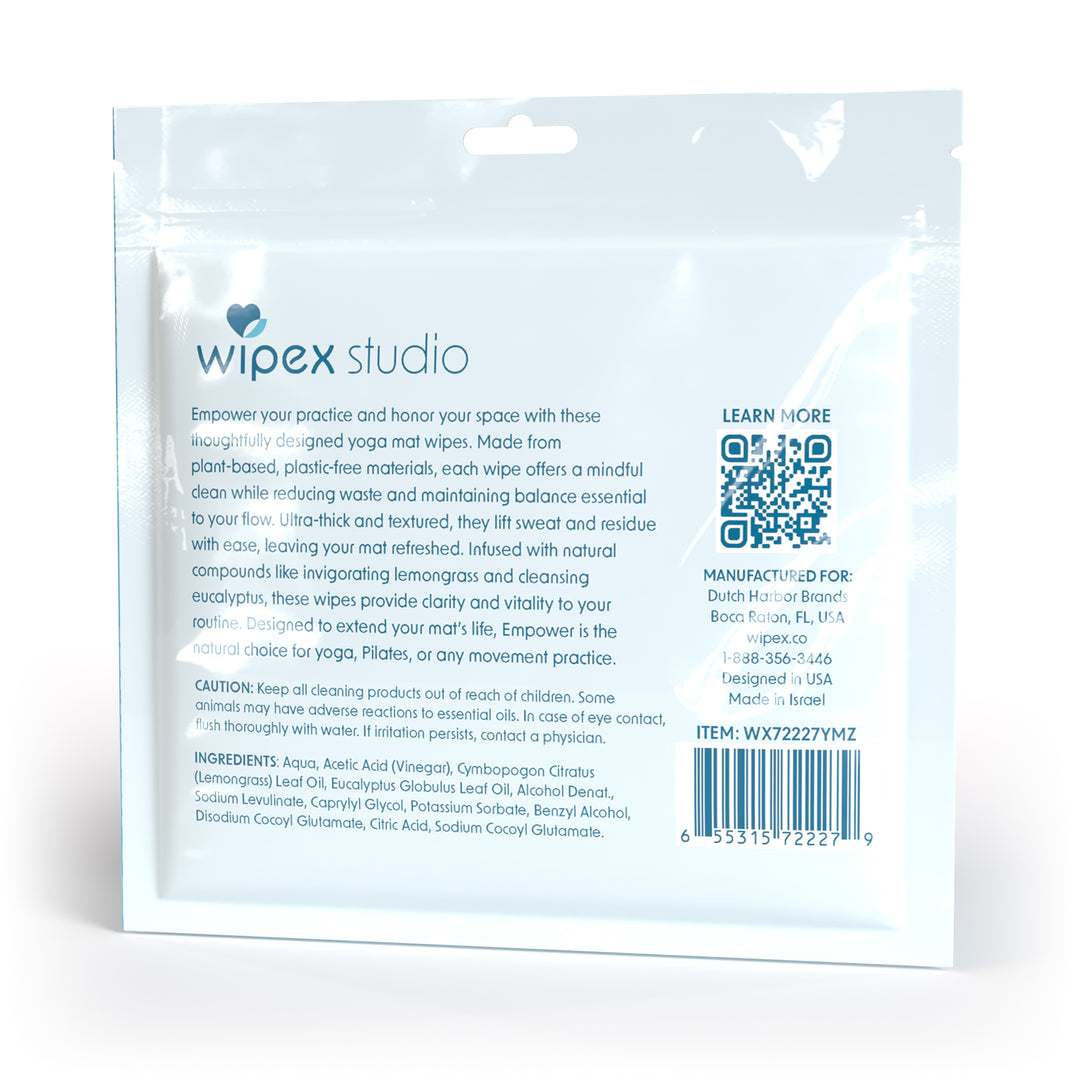 Empower® Yoga Mat Wipes – Instant Refresh After Movement | 25ct Travel Pack