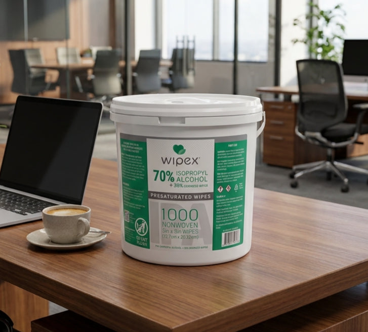Wipex Bulk Isopropyl Alcohol Wipes 70% & 96% — 1000ct Bucket