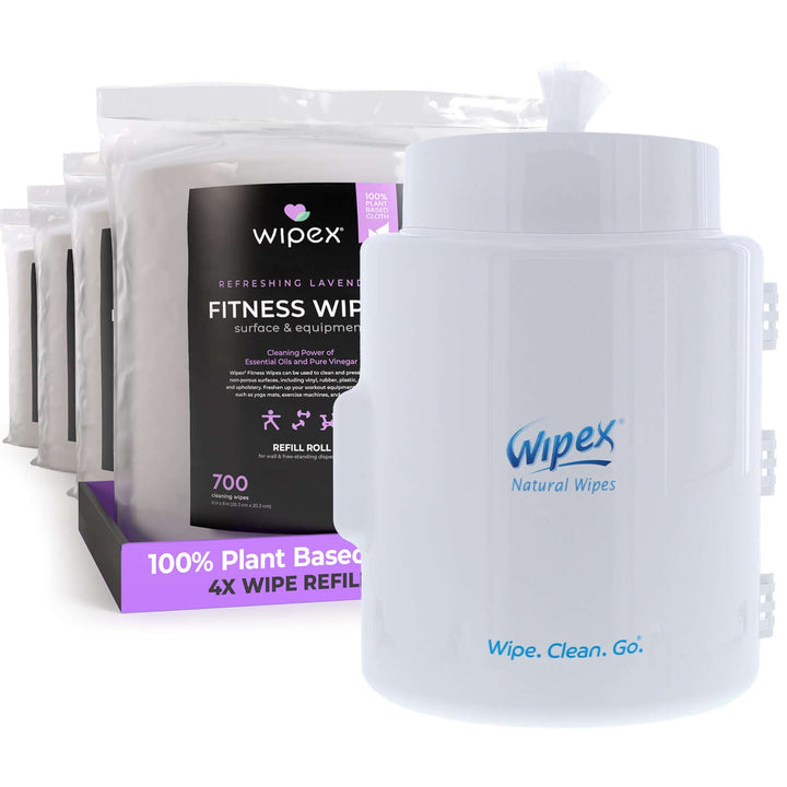 Wipex 700 Plant-Based Gym Wipes Bulk Refill Roll | Natural Fitness Equipment Wipes - Wipex Cleaning Wipes