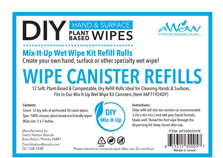 DIY Compostable Wipe Rolls | 100% Plant-Based Dry Wipes for Custom Cleaning Solutions - product_type by Wipex Co. - Available at wipex-natural-wipes.myshopify.com