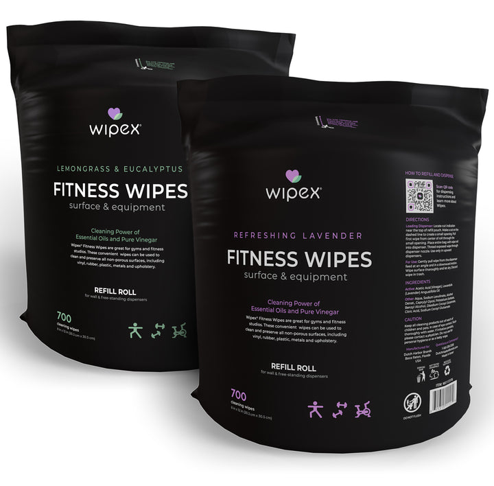 Natural Fitness Equipment Wipes Bulk Gym Refill Roll - Wipex Cleaning Wipes