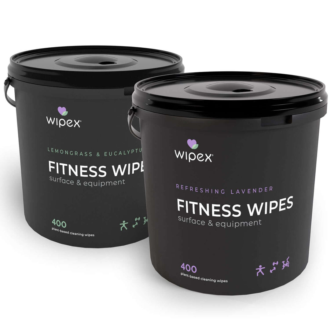 Natural Gym & Fitness Equipment Wipes | Portable Dispensing Bucket | Plant-Based Materials (TEMPORARILY OUT OF STOCK) - Wipex Cleaning Wipes