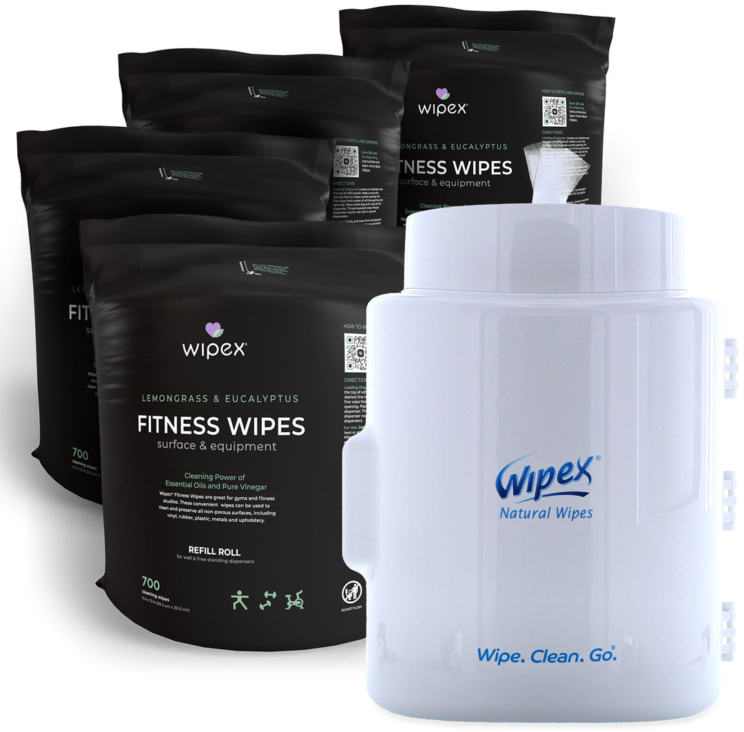 Natural Fitness Equipment Wipes Bulk Gym Refill Roll - Wipex Cleaning Wipes