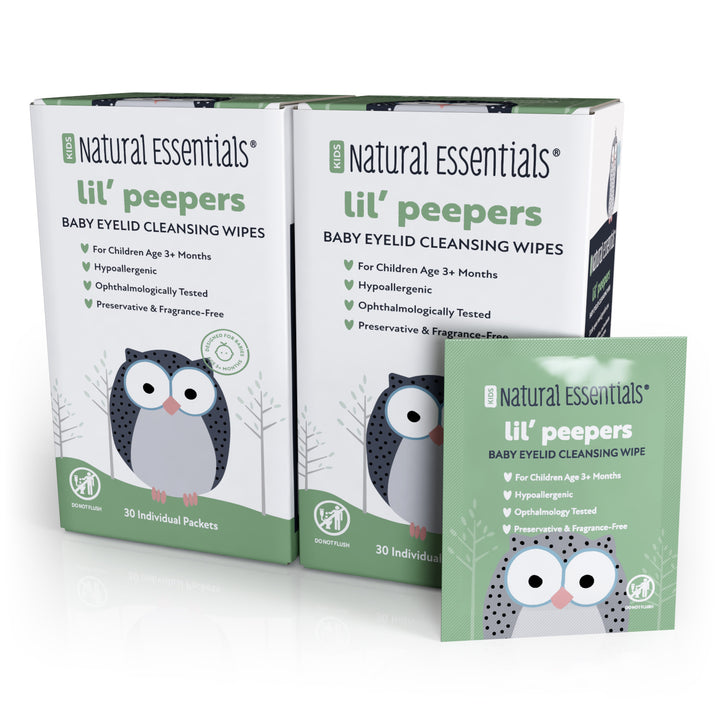 Natural Essentials® Eyelid and Eyelash Cleansing Wipes | Lil Peepers® 30 Individually-Wrapped Wipes | Safe for Babies, Kids, and Adults - product_type by Wipex Co. - Available at wipex-natural-wipes.myshopify.com
